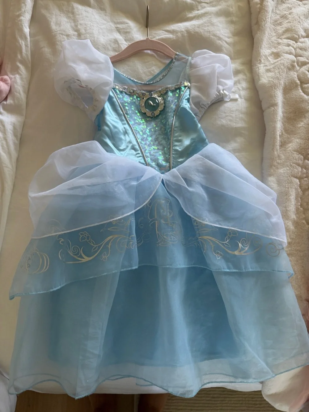 Disney Light Blue Princess Dress Costume with Sparkle Bodice - Picture 1 of 3